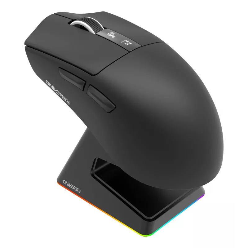 Oniverse - ratón gaming inalámbrico Vanguard + dock - Nocta negro (PC)