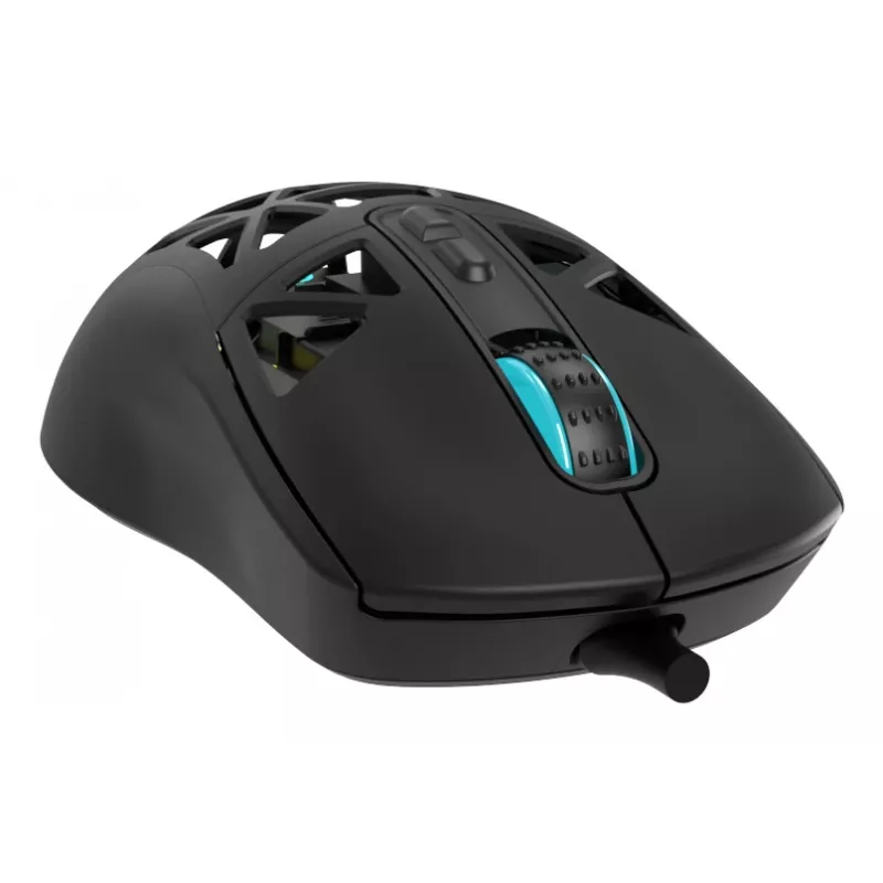 Oniverse - ratón gaming con cable Kryo - Nocta negro (PC), ambidiestro, óptico, USB Type-A, 13800 DPI, negro