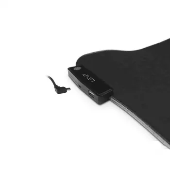 Lexip B10 – alfombrilla de ratón XL flexible con superficie suave microtexturizada e iluminación RGB – 800 x 400 x 4 mm