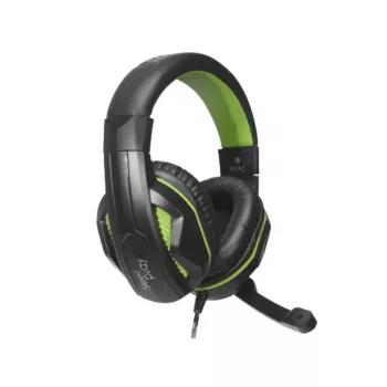 Steelplay auriculares estéreo con cable - Hp-45 - negro/verde (Xbox), con cable, gaming, 20 - 20000 Hz, 274 g, auriculares, negro, verde