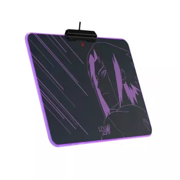 Lexip Sasuke “Revenge” Naruto Shippuden alfombrilla de ratón – con superficie rígida microtexturizada e iluminación RGB