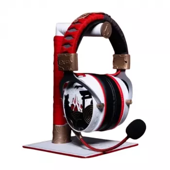 Lexip X Ubisoft - Assassin's Creed - Shadows soporte para auriculares, soporte para auriculares, dorado, rojo, blanco