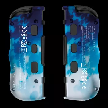 Lexip X CRUNCHYROLL - SUNG JIN-WOO TWIN PADS WL, mando, Nintendo Switch 2, cruceta, teclas de dirección, analógico/digital, inalámbrico, azul, blanco