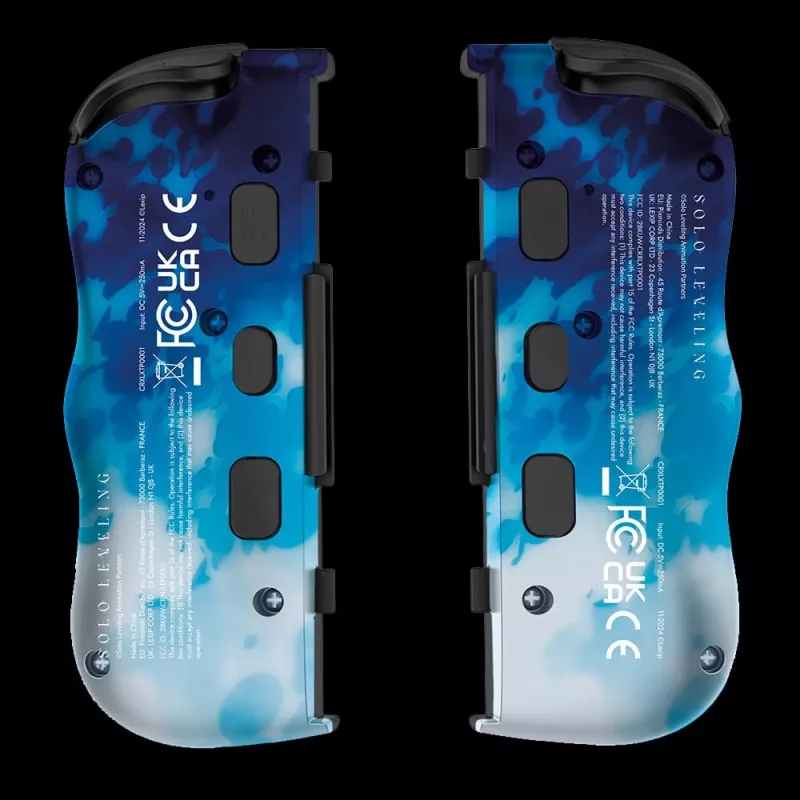 Lexip X CRUNCHYROLL - SUNG JIN-WOO TWIN PADS WL, mando, Nintendo Switch 2, cruceta, teclas de dirección, analógico/digital, inalámbrico, azul, blanco