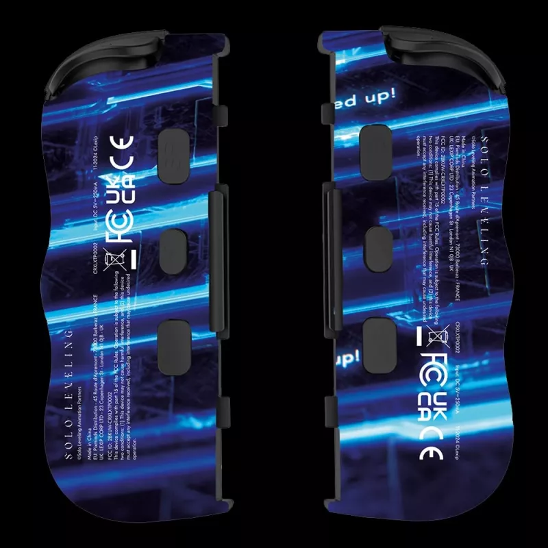 Lexip X CRUNCHYROLL - LEVEL UP WL TWIN PADS, mando, Nintendo Switch 2, D-pad, teclas de dirección, analógico/digital, inalámbrico, negro, azul