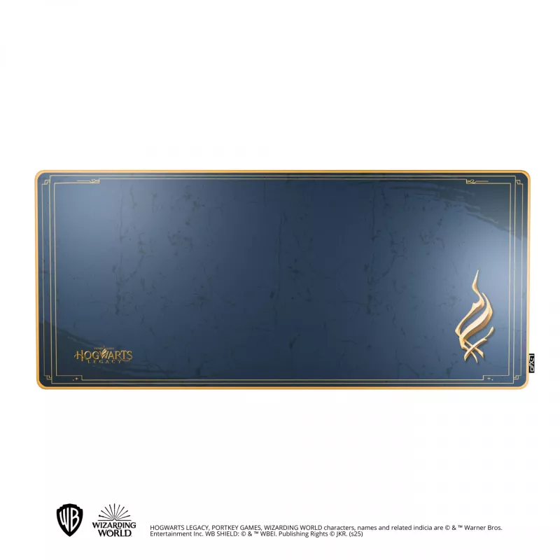 Alfombrilla de ratón Lexip Premium XXL Ancient Magic - Hogwarts Legacy, azul, dorado, monocromático, neopreno, base antideslizante, alfombrilla gaming