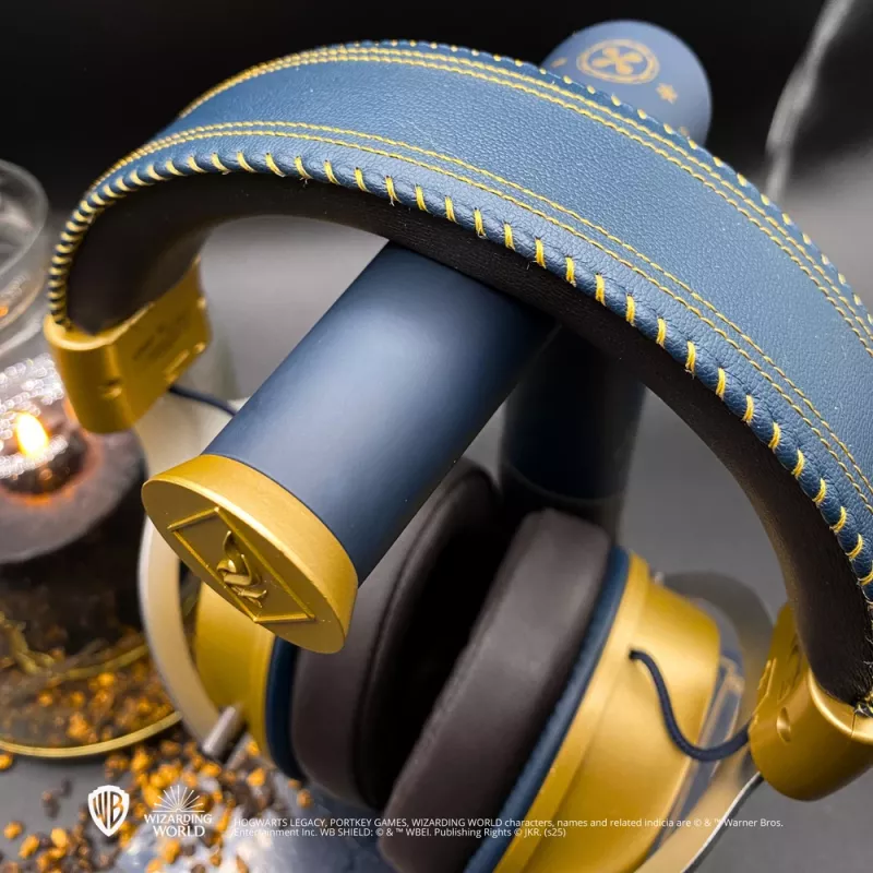 Soporte para auriculares Lexip Assassin's Creed Shadows - X Ubisoft, soporte para auriculares, azul, dorado