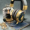 Soporte para auriculares Lexip Assassin's Creed Shadows - X Ubisoft, soporte para auriculares, azul, dorado