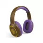 Auriculares Steelplay Adventure Magic (Switch/PC/Mac/móvil), con cable e inalámbricos, gaming, 20 – 20000 Hz, 175 g, auriculares, marrón, lila