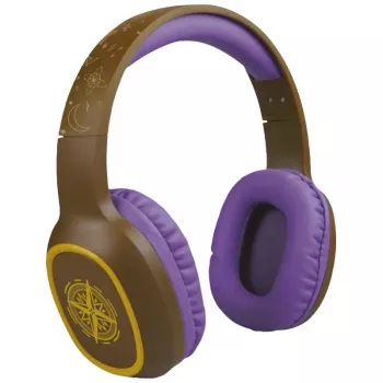 Auriculares Steelplay Adventure Magic (Switch/PC/Mac/móvil), con cable e inalámbricos, gaming, 20 – 20000 Hz, 175 g, auriculares, marrón, lila