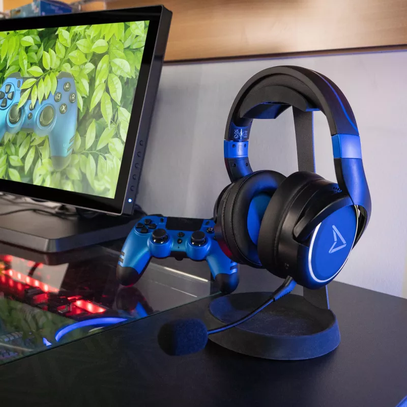 Auriculares Lexip Metaltech – inalámbricos, baja latencia, 32 h de autonomía – azul cobalto