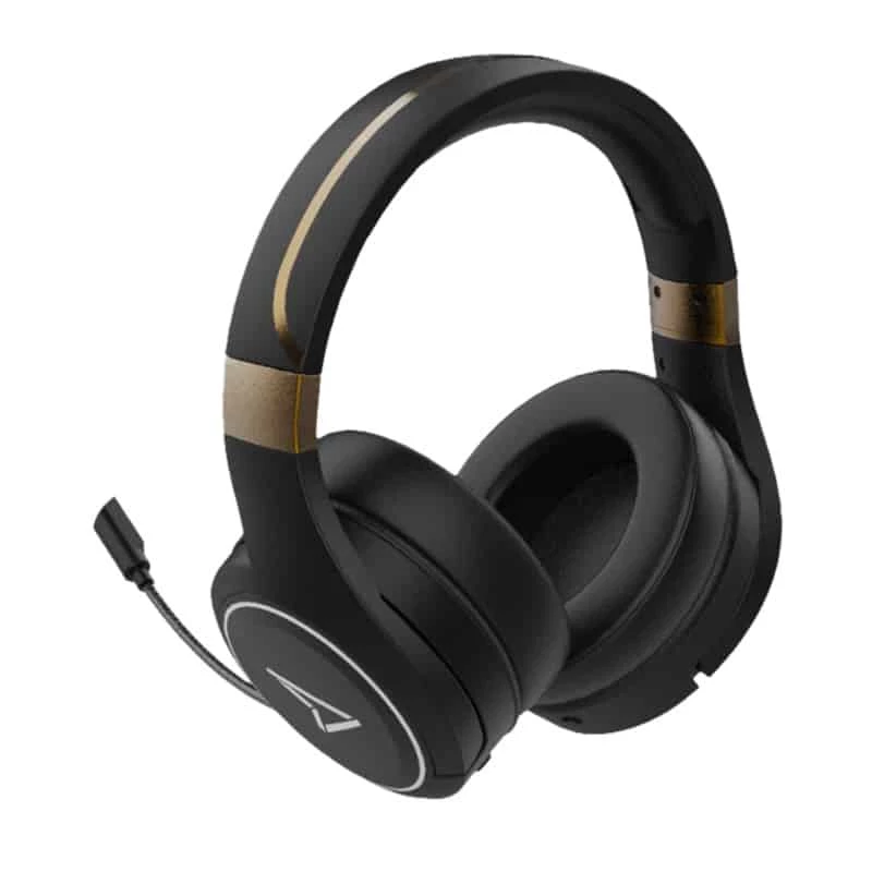 Auriculares Lexip Metaltech – inalámbricos con baja latencia, 32 h de autonomía – Radiance Gold