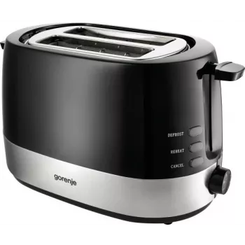 Gorenje T850BK 7 2 rebanada(s) 850 W negro, plateado