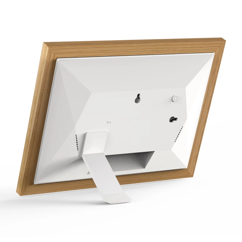 Braun DigiFrame 10W marco de fotos digital blanco, madera 25,6 cm (10,1