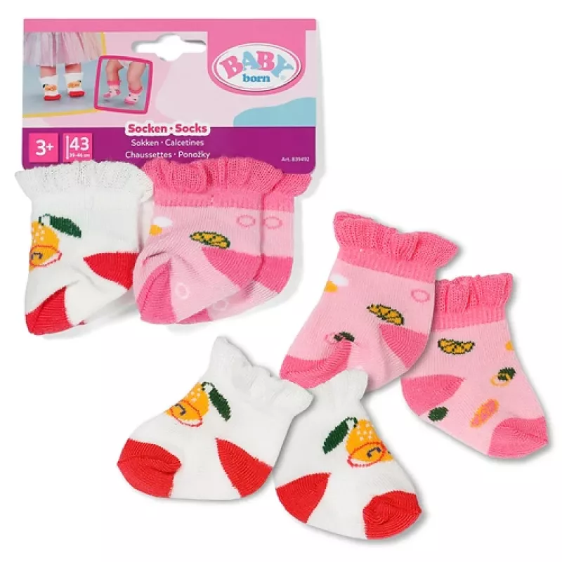BABY born Calcetines pack de 2 surtidos 43cm Calcetines para muñeca