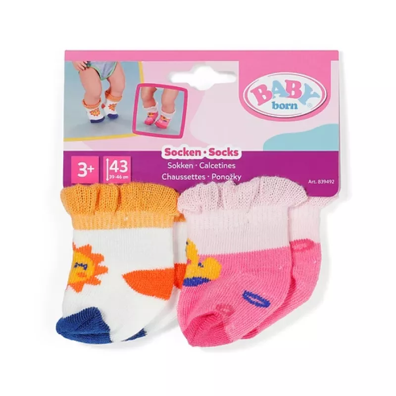 BABY born Calcetines pack de 2 surtidos 43cm Calcetines para muñeca