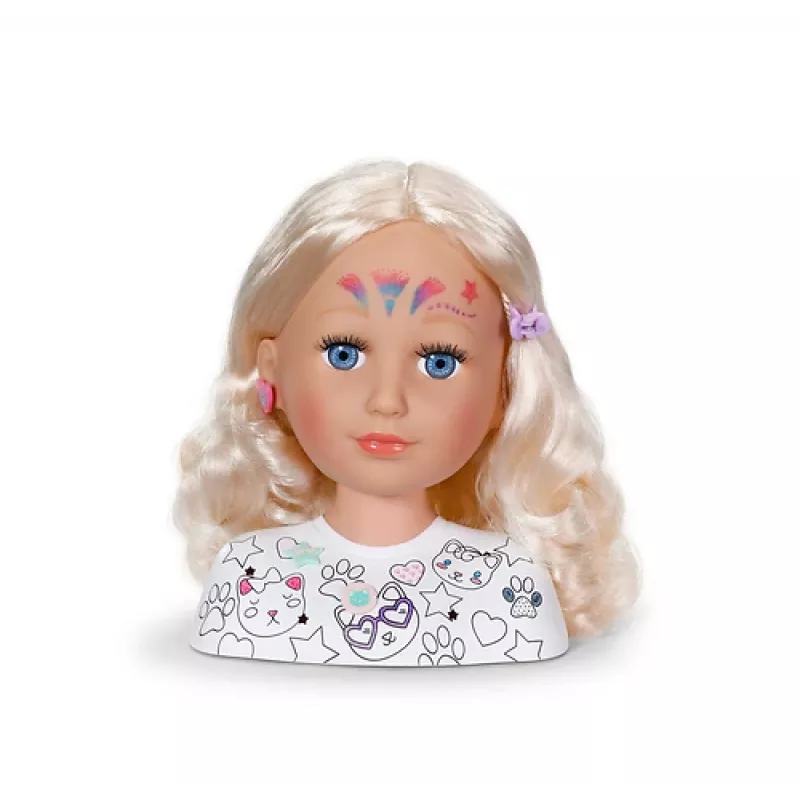 BABY born Styling Head Paint Artist, Cabeza de muñeca de maquillaje y estilismo, femenino, 3 año(s), Niño/Niña, Multicolor