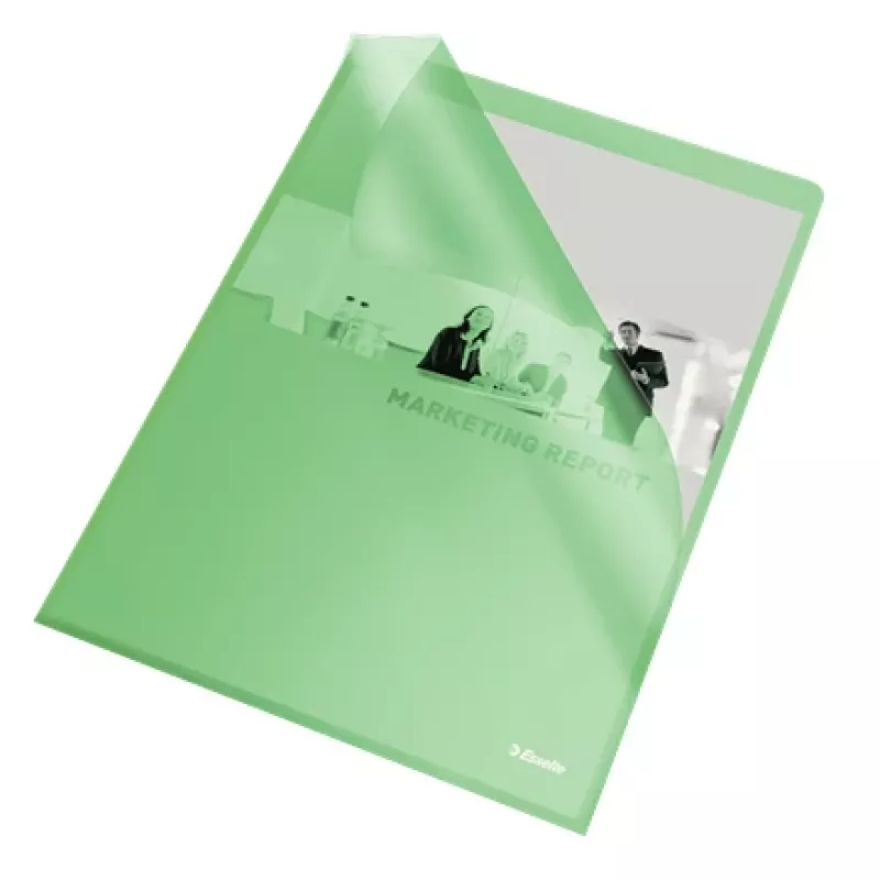 Esselte Archivador 105my A4 caja de 100, A4, polipropileno (PP), verde, vertical, 220 mm, 1 mm