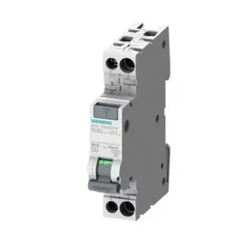 Siemens 5SV1316-7KK16 interruptor automático diferencial (RCBO) tipo A 1P+N