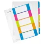 Leitz índices imprimibles PP A4+ 1-5 WOW, registro numérico, polipropileno (PP), A4 maxi, 245 mm, 305 mm