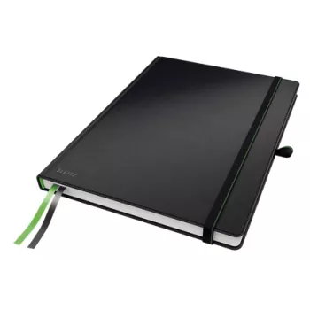 Leitz cuaderno Complete A4 cuadriculado 96 gramos 80 hojas, negro, A4, 80 hojas, 96 g/m², papel cuadriculado, tapa dura