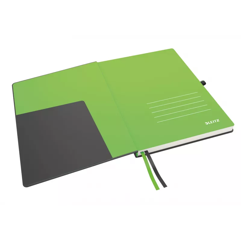 Leitz cuaderno Complete A4 rayado 96 g 80 hojas, negro, A4, tapa dura