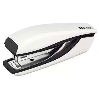 Leitz NeXXt WOW Metal mini grapadora, 10 hojas, negro, blanco, P2, metal, 80 g/m², 3,5 cm