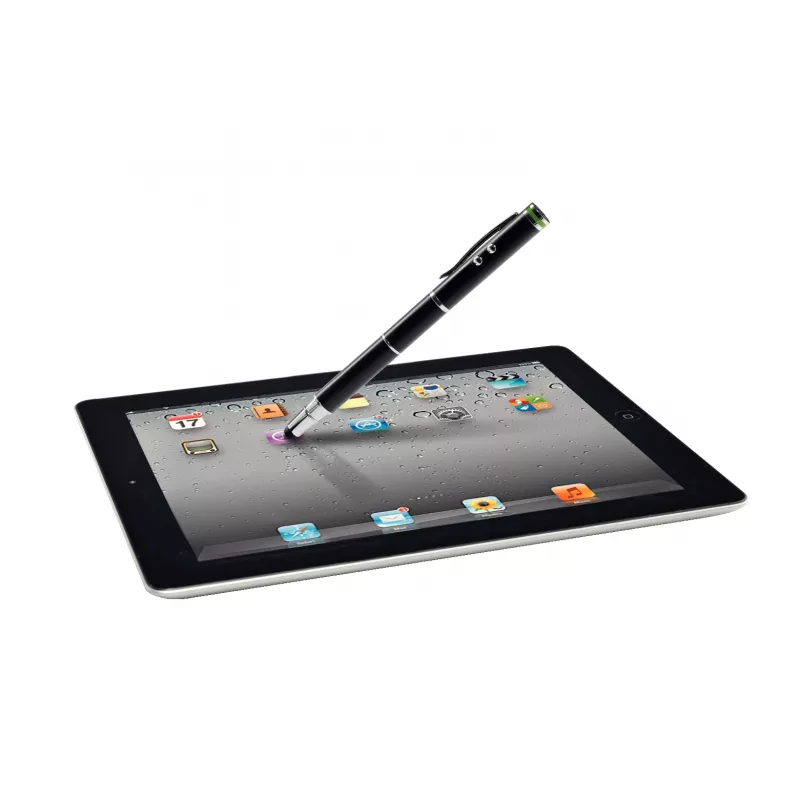 Leitz Stylus pens 4 en uno Complete para dispositivos táctiles, universal, compatibilidad con todas las marcas, negro, iPad, latón, silicona, LR41