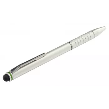 Leitz Stylus-Stifte 2 en 1 Complete para dispositivos táctiles, universal, todas las marcas, plata, iPad, aluminio, silicona, 10 g