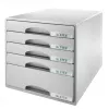 Leitz cajonera Plus 5 cajones, 5 cajones, plástico, gris, 287 x 363 x 270 mm
