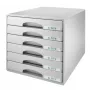 Leitz cajonera Plus 6 cajones, 6 cajón(es), plástico, gris, 287 x 363 x 270 mm