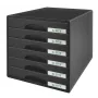 Leitz cajonera Plus 6 cajones, 6 cajones, plástico, negro, 287 x 363 x 270 mm