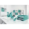 Leitz WOW grapadora, 15 hojas, turquesa, P2, n.º 10, 80 g/m², 4,95 cm, trasera