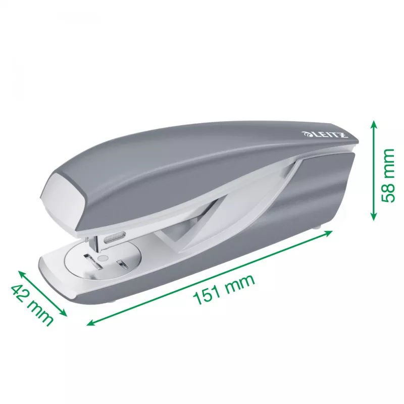 Leitz grapadora WOW 5502 metal 30 hojas, 30 hojas, lila, P3, metal, plástico, 80 g/m², 4 cm