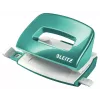 Leitz NeXXt perforadora WOW Mini 2 taladros / 10 hojas, 10 hojas, turquesa, gris, plástico, 8 cm, 5,5 mm, A4