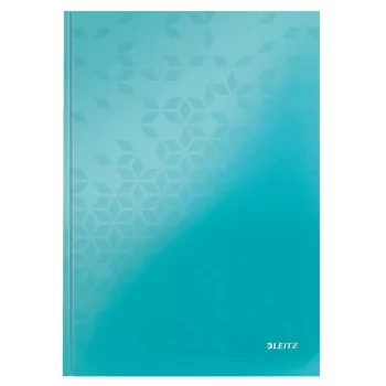 Leitz cuaderno WOW A4 cuadriculado con tapa dura 90 g/80 hojas, estampado, azul, A4, 80 hojas, 80 g/m², papel cuadriculado