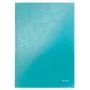 Leitz cuaderno WOW A4 cuadriculado con tapa dura 90 g/80 hojas, estampado, azul, A4, 80 hojas, 80 g/m², papel cuadriculado