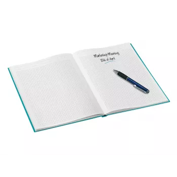 Leitz cuaderno WOW A4 cuadriculado con tapa dura 90 g/80 hojas, estampado, azul, A4, 80 hojas, 80 g/m², papel cuadriculado
