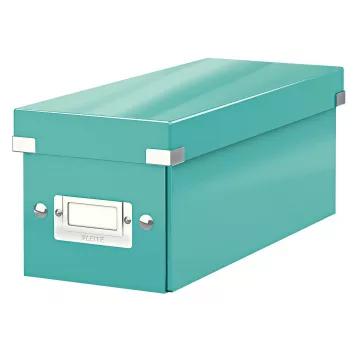 Leitz Click & Store WOW caja de almacenamiento de CD, turquesa, cartón, 143 mm, 352 mm, 136 mm, 440 g