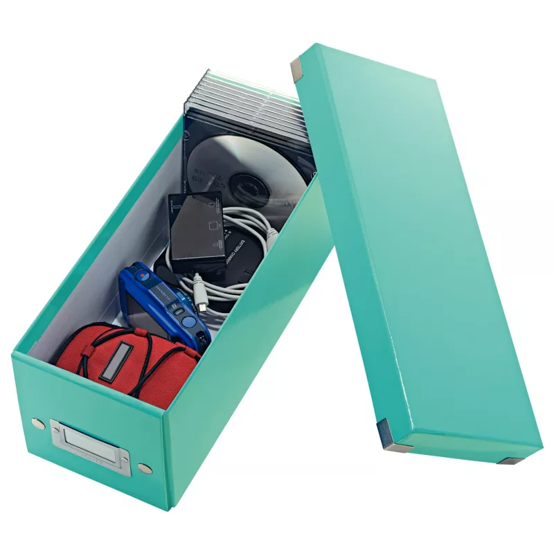 Leitz Click & Store WOW caja de almacenamiento de CD, turquesa, cartón, 143 mm, 352 mm, 136 mm, 440 g