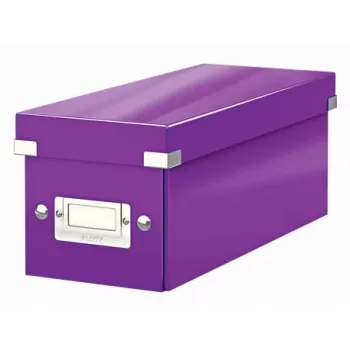 Leitz Click & Store WOW caja de almacenamiento de CD, lila, cartón, 440 g