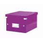Leitz Click & Store WOW caja de almacenamiento pequeña, lila, cartón, 540 g