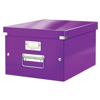 Leitz Click & Store WOW caja de almacenamiento mediana, lila, cartón, 16,7 L, 281 mm, 200 mm, 265 x 335 x 188 mm