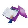 Leitz Click & Store WOW caja de almacenamiento mediana, lila, cartón, 16,7 L, 281 mm, 200 mm, 265 x 335 x 188 mm