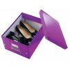 Leitz Click & Store WOW caja de almacenamiento mediana, lila, cartón, 16,7 L, 281 mm, 200 mm, 265 x 335 x 188 mm