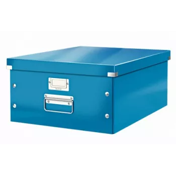 Leitz Click & Store WOW caja de almacenamiento grande, azul, cartón, 1,28 kg