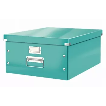 Leitz Click & Store WOW caja de almacenamiento grande, turquesa, cartón, 29,6 L, 1,28 kg, 1 ud.
