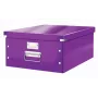 Leitz Click & Store WOW caja de almacenamiento grande, violeta, cartón, 1,28 kg