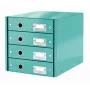 Leitz Click & Store WOW cajonera (4 cajones), azul, cartón, 2,49 kg