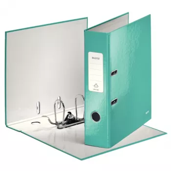 Leitz archivador de palanca 180° WOW POB/laminado A4/80 mm, A4, cartón, turquesa, 600 hojas, 80 g/m², 8 cm